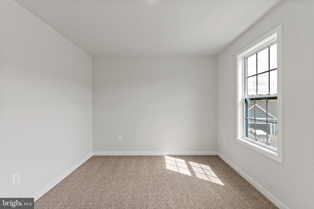 view of carpeted empty room