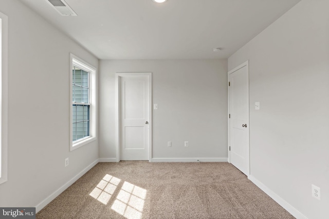 view of carpeted empty room