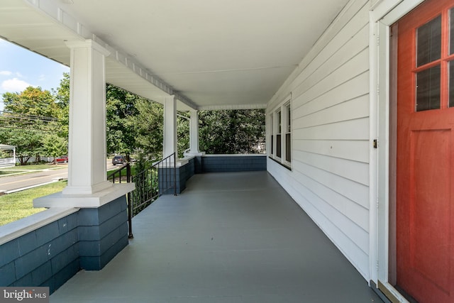 view of patio with covered porch