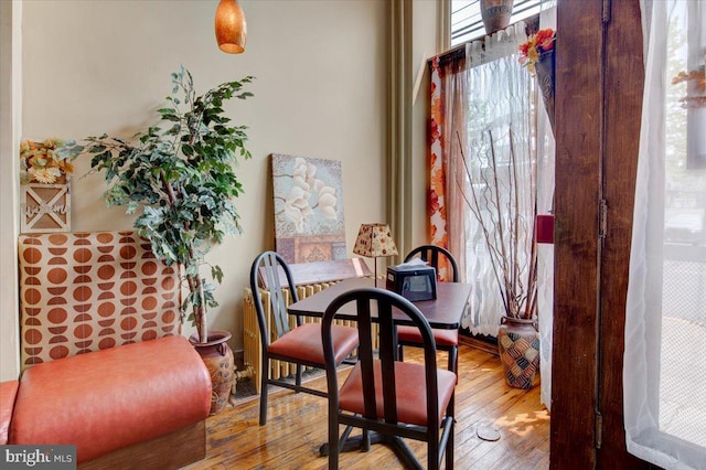 dining room featuring hardwood / wood-style flooring