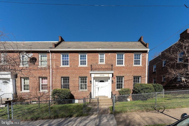 view of colonial home