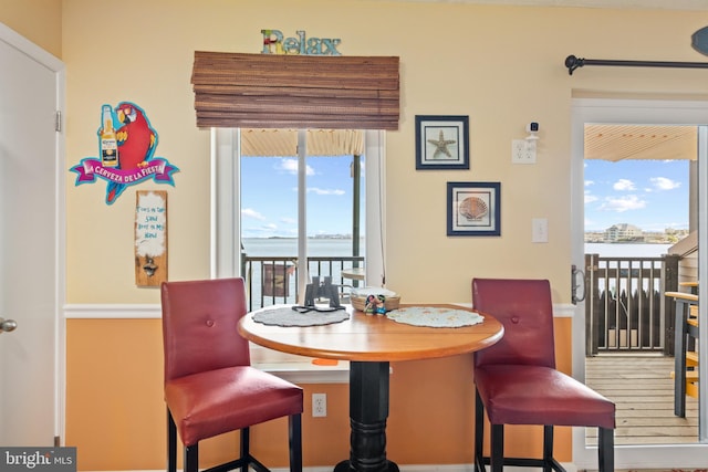 500 32nd St Unit A, Ocean City, MD 21842 - dining area with a water view