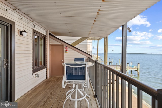 500 32nd St Unit A, Ocean City, MD 21842 - balcony featuring a water view