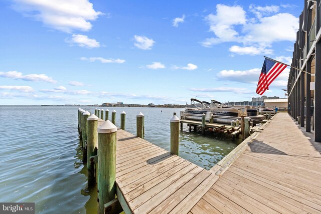 500 32nd St Unit A, Ocean City, MD 21842 - dock featuring a water view