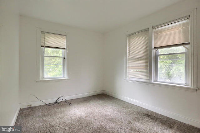 view of carpeted empty room