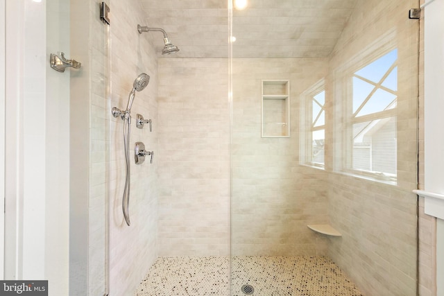 full bathroom with a stall shower