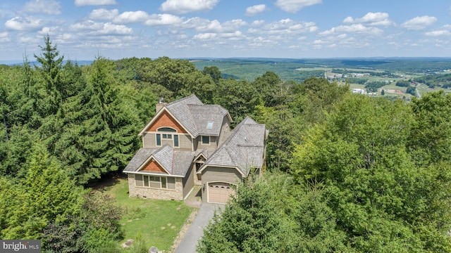 birds eye view of property