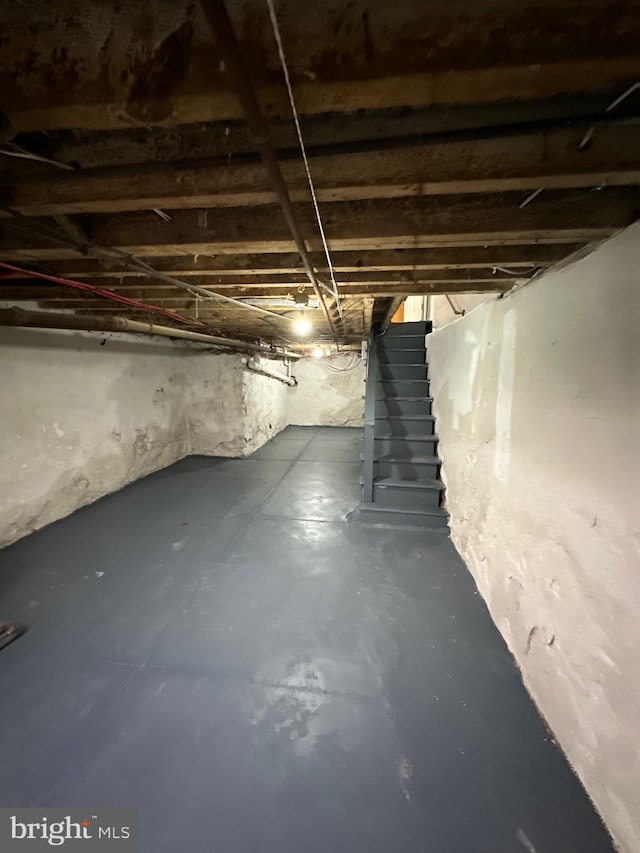 view of basement