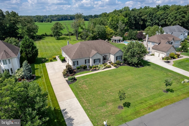 birds eye view of property