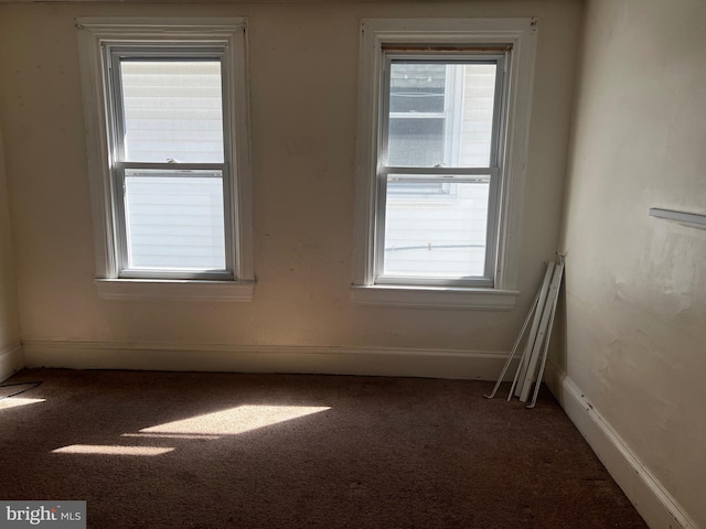 view of carpeted empty room