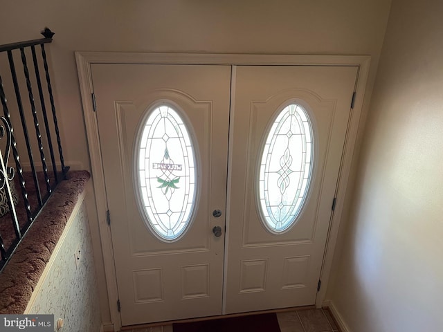 view of entrance foyer