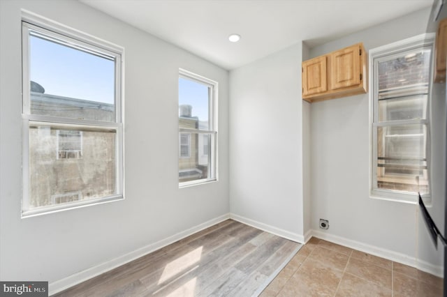 interior space featuring light hardwood / wood-style flooring