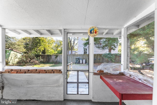 sunroom / solarium with plenty of natural light