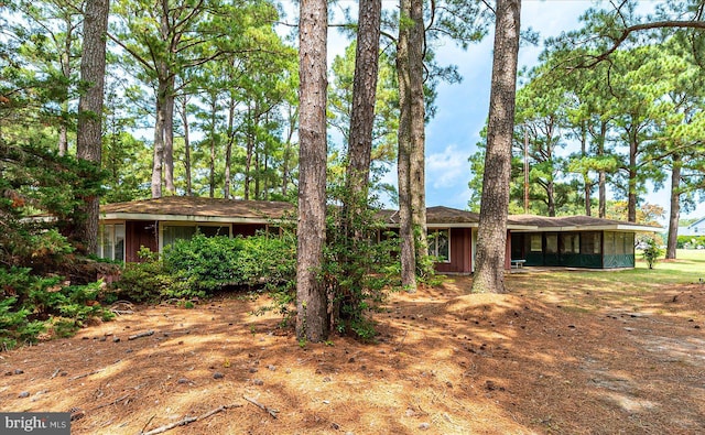 view of ranch-style home