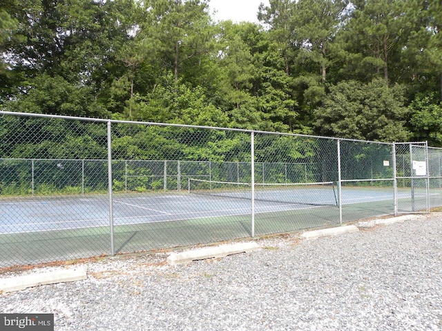 view of tennis court