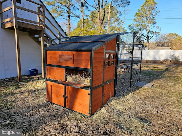 view of outdoor structure