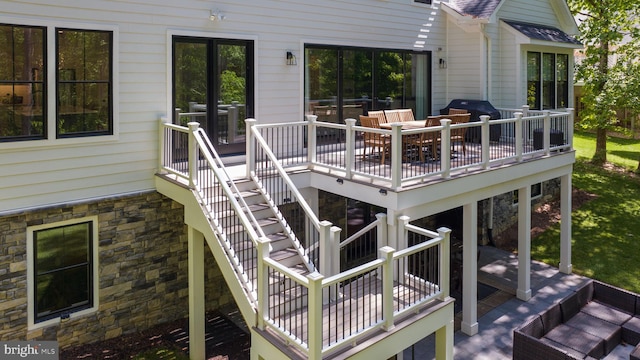 view of wooden terrace