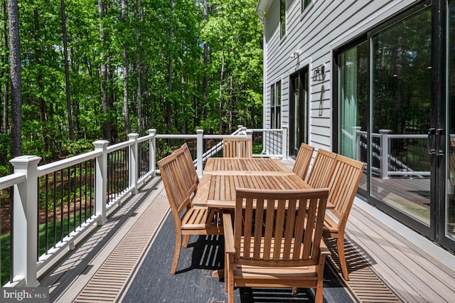 view of wooden terrace