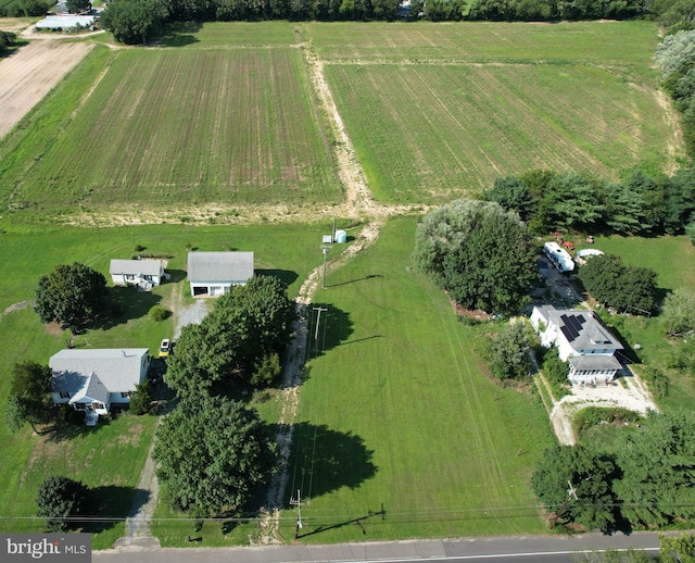 bird's eye view featuring a rural view