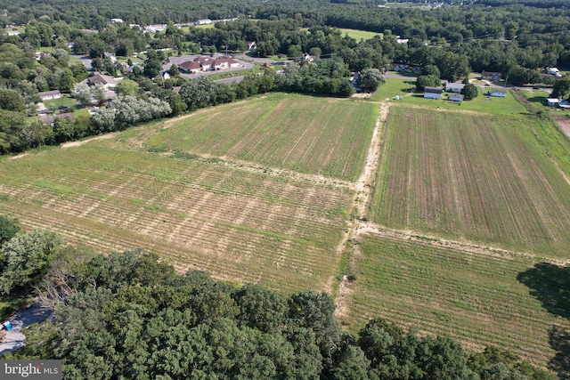 drone / aerial view featuring a rural view