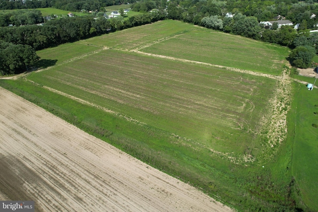 drone / aerial view featuring a rural view