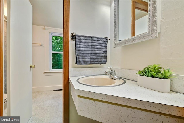 bathroom featuring vanity