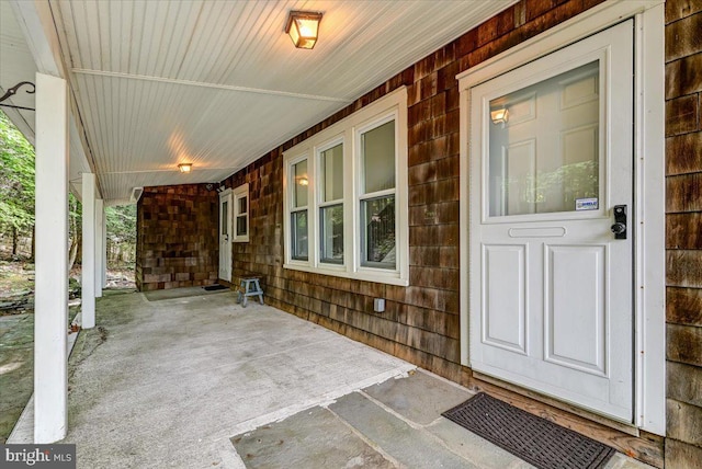 view of patio with covered porch