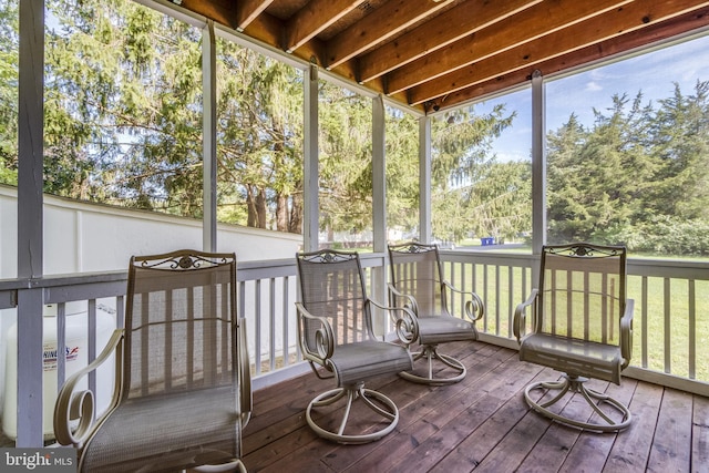 view of sunroom / solarium