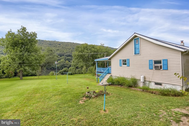 exterior space featuring a yard