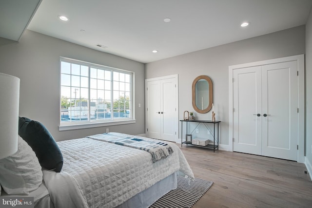 bedroom featuring hardwood / wood-style floors