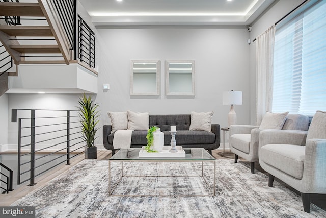 living room featuring wood finished floors