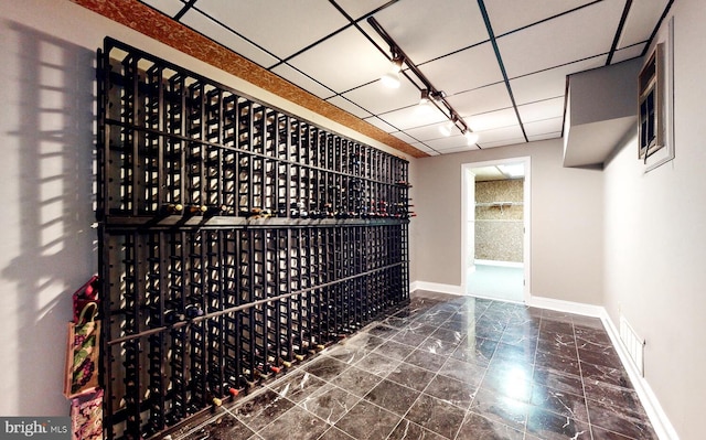 wine cellar featuring baseboards