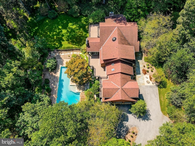 birds eye view of property