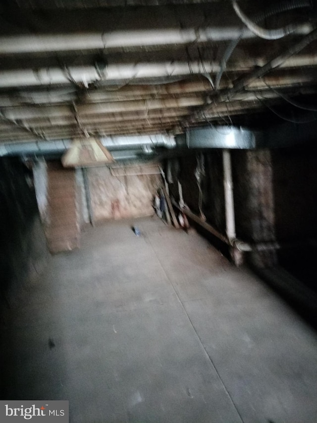 view of basement