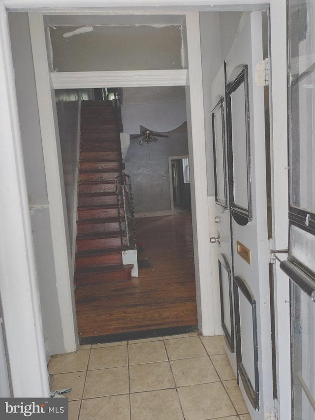 interior space with hardwood / wood-style floors