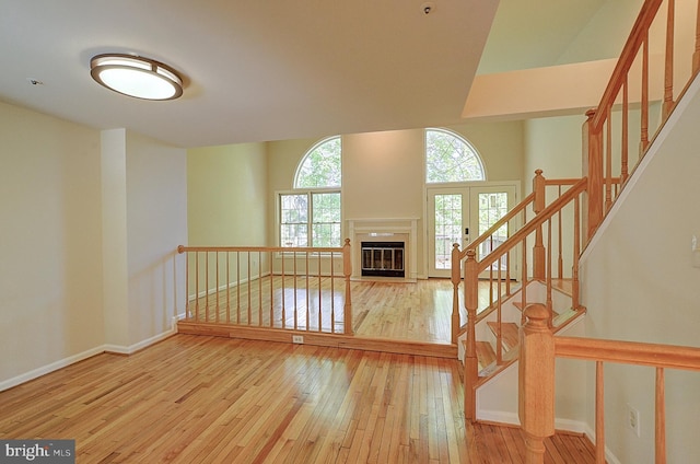 interior space with wood-type flooring