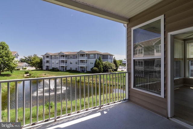 view of balcony