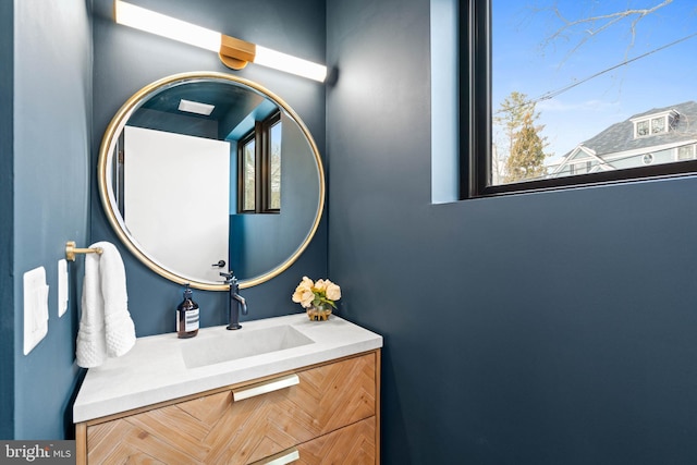 bathroom with vanity