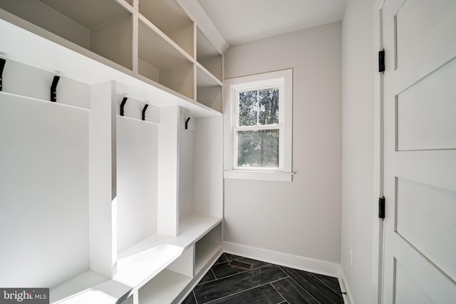 mudroom with baseboards