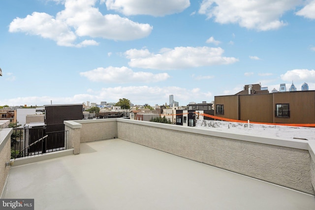 view of patio with a balcony