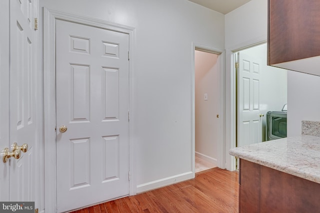 interior space featuring light hardwood / wood-style floors