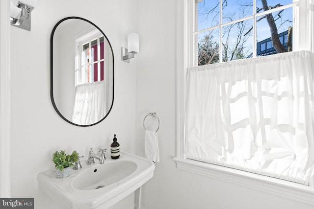 bathroom with a sink