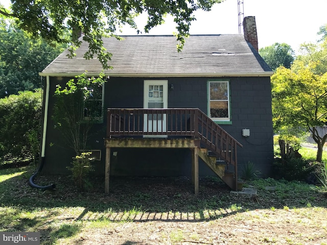 view of rear view of house