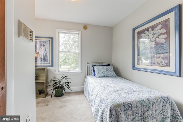 bedroom with carpet floors