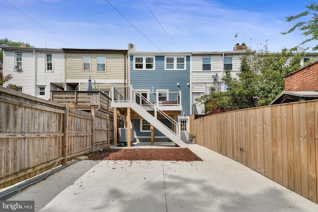 rear view of house with a patio area