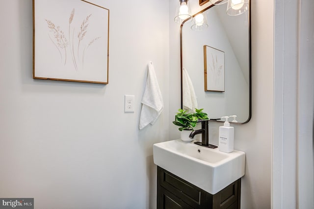 bathroom featuring vanity