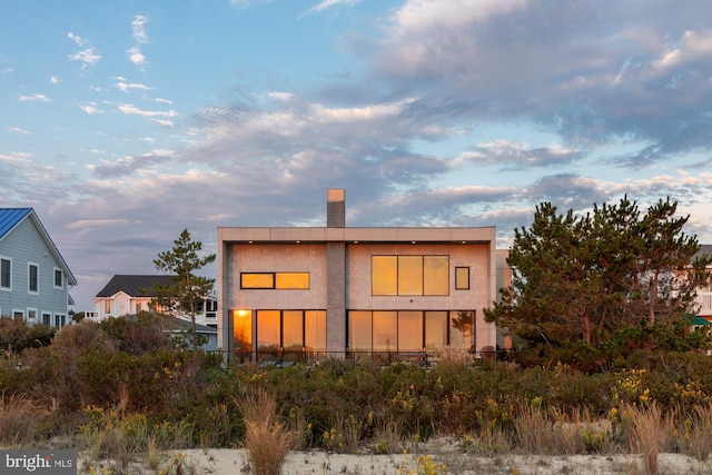 view of rear view of property