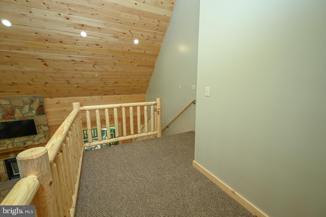 bonus room featuring carpet and baseboards