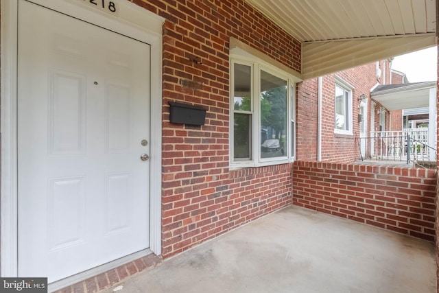 exterior space with covered porch