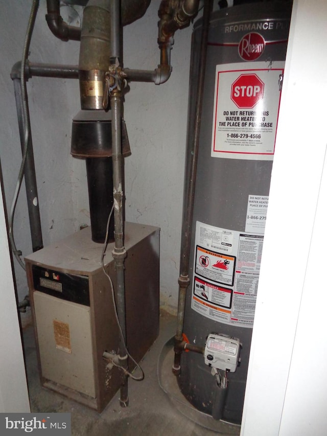 utilities featuring water heater